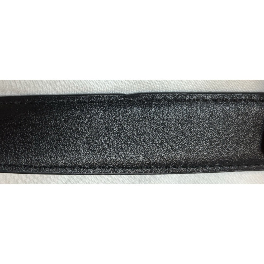 Black Coach Georgie Woman's Leather Signature Shoulder Bag W/ Silver Accents - Picture 12 of 16
